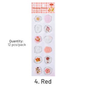 Flower and Plant Wax Seal Dripping Glue Stickers flower and plant wax seal dripping glue stickers sku 4
