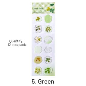 Flower and Plant Wax Seal Dripping Glue Stickers flower and plant wax seal dripping glue stickers sku 5