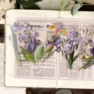 flower and poetry series pet plant stickers b2