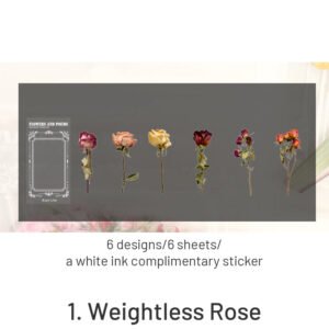 flower and poetry series pet plant stickers sku 1