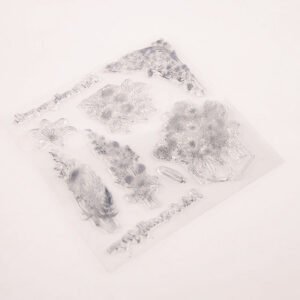 flower clear silicone stamp b4