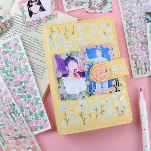 Flower Holographic Clear Transparent Stickers flower holographic pet stickers b3