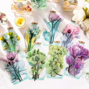 Flower of Life Series Plant Clear Transparent Stickers