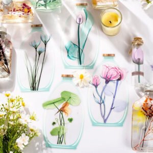 Flower of Life Series Plant Clear Transparent Stickers flower of life series plant pet stickers b3