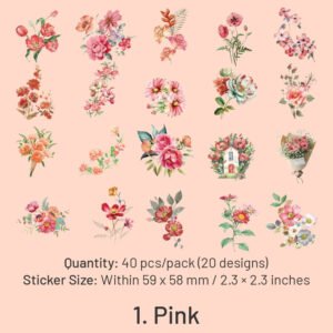 flower pet decorative stickers sku 1