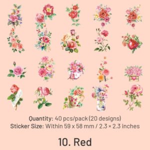 flower pet decorative stickers sku 10