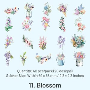 flower pet decorative stickers sku 11