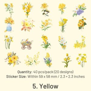 flower pet decorative stickers sku 5