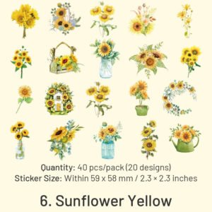 flower pet decorative stickers sku 6