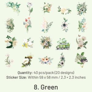 flower pet decorative stickers sku 8
