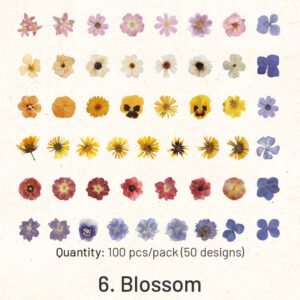 flower pet stickers rose hydrangea sunflower tulip sku 6
