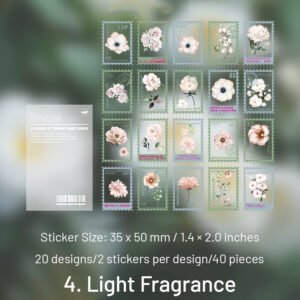 flower post series pet plant stamp sticker pack sku 4