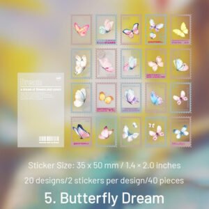 flower post series pet plant stamp sticker pack sku 5