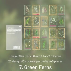 flower post series pet plant stamp sticker pack sku 7