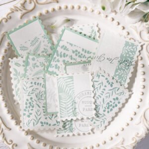 flower stamp style decorative paper b2