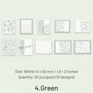 flower stamp style decorative paper sku 4