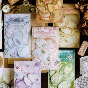 Flower Themed Label Stickers