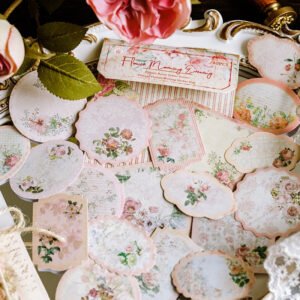Flower Themed Label Stickers flower themed label stickers b5