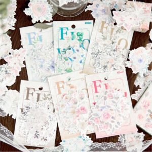 Flower-themed Washi Stickers
