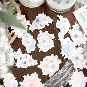flower themed washi stickers b7