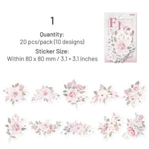 flower themed washi stickers sku 1