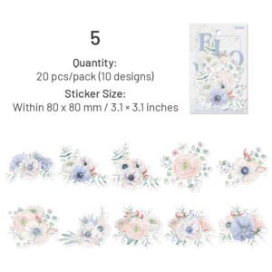 flower themed washi stickers sku 5