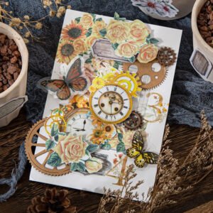 flower washi stickers frame seal label b2