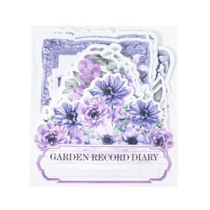 flower washi stickers frame seal label b7
