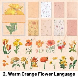 flower words series boxed special flower shaped stickers12 f0090845 6200 4142 a36b 9c3c7c5d1c13
