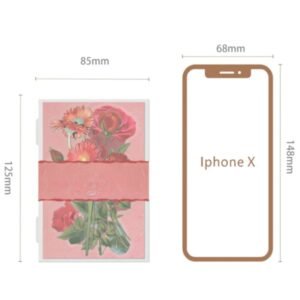 flower words series boxed special flower shaped stickers5