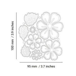 flowers and leafy plants carbon steel crafting dies c