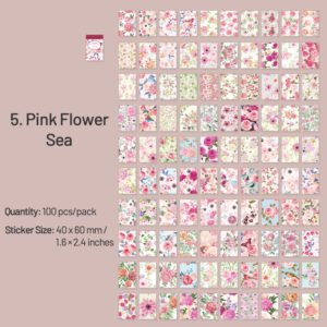 Flowers on Paper Series Floral Sticker Book flowers on paper series floral sticker book sku 5