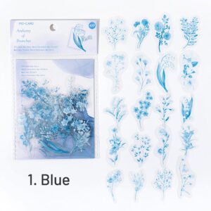 flowing light retro botanical pet sticker pack sku 1
