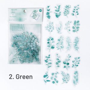 flowing light retro botanical pet sticker pack sku 2