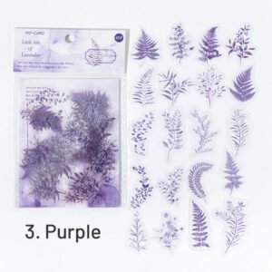 flowing light retro botanical pet sticker pack sku 3