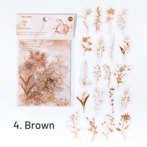flowing light retro botanical pet sticker pack sku 4