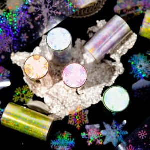 Fluffy Wind Series Holographic Snowflake Tape fluffy wind series holographic snowflake tape a