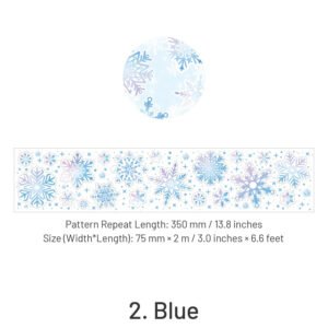 Fluffy Wind Series Holographic Snowflake Tape fluffy wind series holographic snowflake tape sku 2
