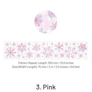 Fluffy Wind Series Holographic Snowflake Tape fluffy wind series holographic snowflake tape sku 3