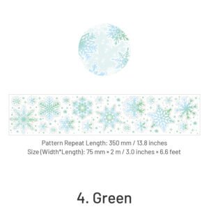 Fluffy Wind Series Holographic Snowflake Tape fluffy wind series holographic snowflake tape sku 4