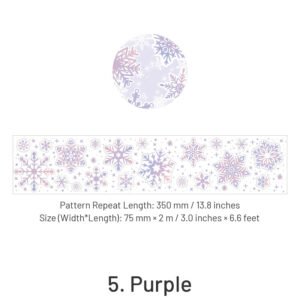 Fluffy Wind Series Holographic Snowflake Tape fluffy wind series holographic snowflake tape sku 5