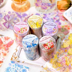Flying Butterfly Series Holographic Clear Transparent Tape flying butterfly series holographic pet tape a