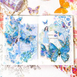 Flying Butterfly Series Holographic Clear Transparent Tape flying butterfly series holographic pet tape b3