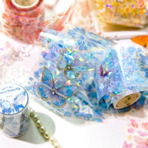 Flying Butterfly Series Holographic Clear Transparent Tape flying butterfly series holographic pet tape b4