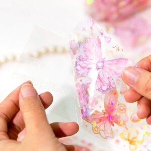 Flying Butterfly Series Holographic Clear Transparent Tape flying butterfly series holographic pet tape c2