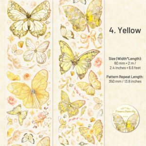 Flying Butterfly Series Holographic Clear Transparent Tape flying butterfly series holographic pet tape sku 4
