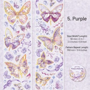 Flying Butterfly Series Holographic Clear Transparent Tape flying butterfly series holographic pet tape sku 5