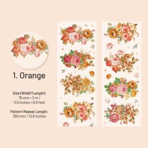foggy evening breeze series floral pet tape sku 1