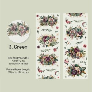 foggy evening breeze series floral pet tape sku 3