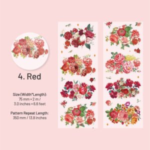 foggy evening breeze series floral pet tape sku 4